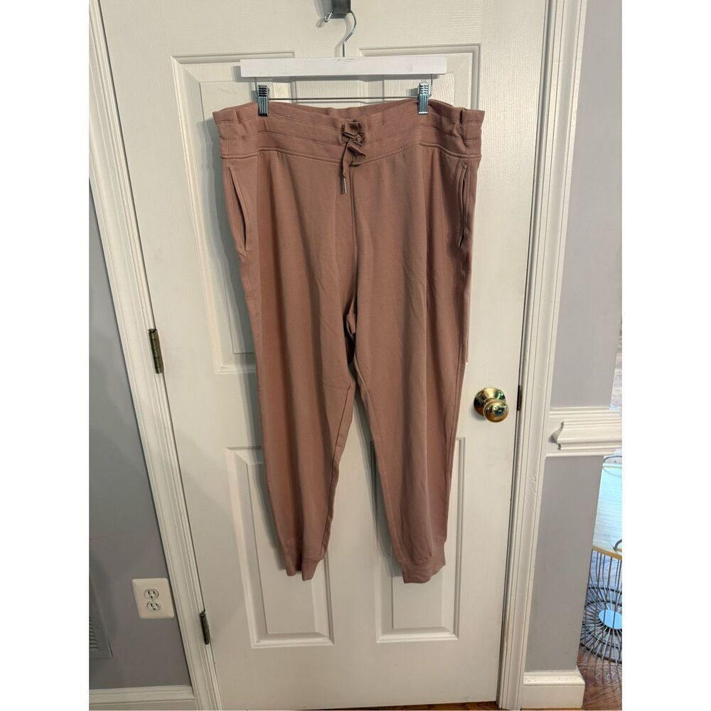 Athleta Midtown Ankle Pant Joggers Dusty Rose sz 2X EUC